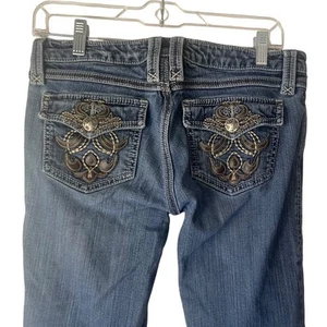 Wrangler Rock Y2k Junior's Size 5 X 34 Tall Ultra Low Rise Bootcut Jeans - Picture 1 of 11