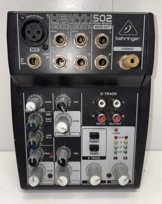 Behringer XENYX 502 Premium 5 Input 2 Bus Mixer (No Power Supply Untested) - Image 1 of 3