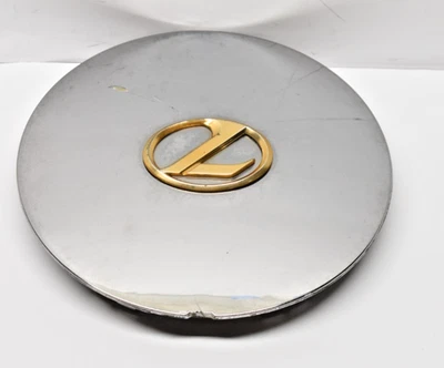 OEM! Tapa central de rueda cromada Lexus LS400 1993 1994 con emblema dorado F3A23 Foto 1 de 4
