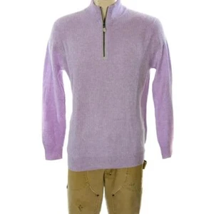 Vineyard Vines Lavender 100% Cashmere 1/4 Zip Sweater Sz M NWT $328 - Picture 1 of 5