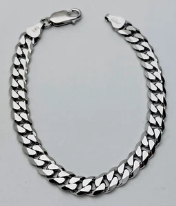 Danecraft Tarnish Free 925 Sterling Silver 13.2 Gram Cube Link Bracelet 7” - Picture 1 of 5