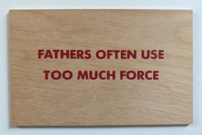 Raro 1ª edición JENNY HOLZER serigrafía madera postal (1994) artista publicado - f Foto 1 de 2