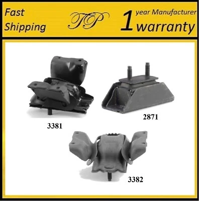 3 piezas de montaje de motor y transmisión para 99-04 Ford F-250 Super Duty, F-350 Super Duty 6,8 L 2x2 Foto 1 de 4