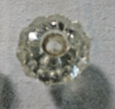 Antique ~ Salvage ONE 1 1/8  Diameter Glass Knobs ~ Scalloped Design       #1904 • 14.99£