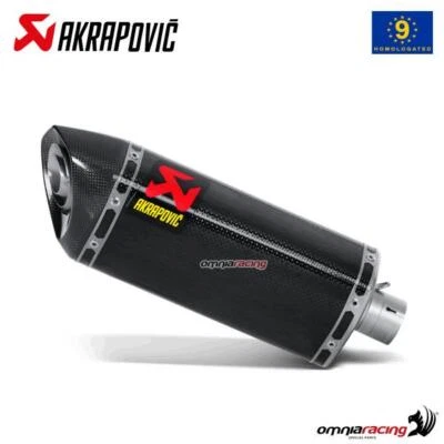 Akrapovic exhaust approved carbon fibre slip-on Yamaha YZF R6 2008-2009 - Image 1 of 4