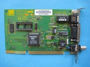 3COM ETHERLINK III 3C509B-C COMBO 10MBPS ISA (TP, AUI,BNC) Vintage Netzwerkkarte - Bild 1 von 5