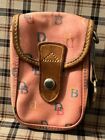 Vintage Dooney & Bourke Pink Leather Cigarette Case Card Holder Case