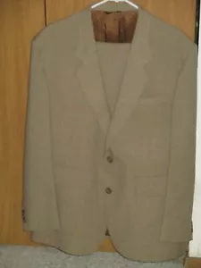 Vintage 1980's Levi's Action Suit 44R Men's Sportswear Brown Faux Tweed Suit - Picture 1 of 11