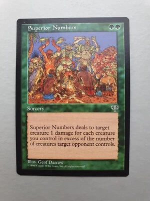 Superior Numbers, MTG Mirage (1996) Uncommon Green Sorcery NM - Image 1 of 2