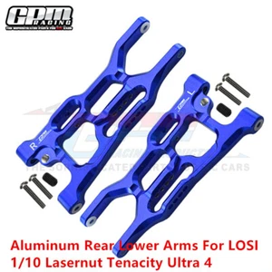 GPM Aluminum Rear Lower Arms For LOSI 1/10 Lasernut Tenacity Ultra 4 LOS234017US - Picture 1 of 11