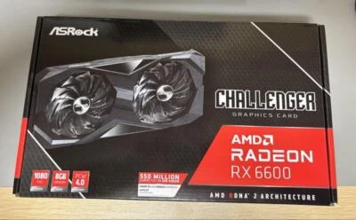 ASRock Challenger AMD Radeon RX6600 CLD 8G 8GB GDDR6 Scheda Grafica GPU PCIe 4.0 - Immagine 1 di 4