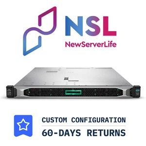 HP Premium DL360 G10 10x NVMe 2x Gold 6242 2.8GHz =32 Cores 128GB P408i-a 4xRJ45 - Picture 1 of 3