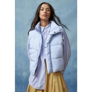 Urban Outfitters NWT BDG Women’s Sky Blue Pia Puffer Vest size Small - Picture 1 of 8