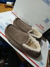 UGG+Ascot+Men%27s+42%2F9+Brown+Suede+Faux+Fur+Lined+Comfy+Slip+On+Shoes+5775
