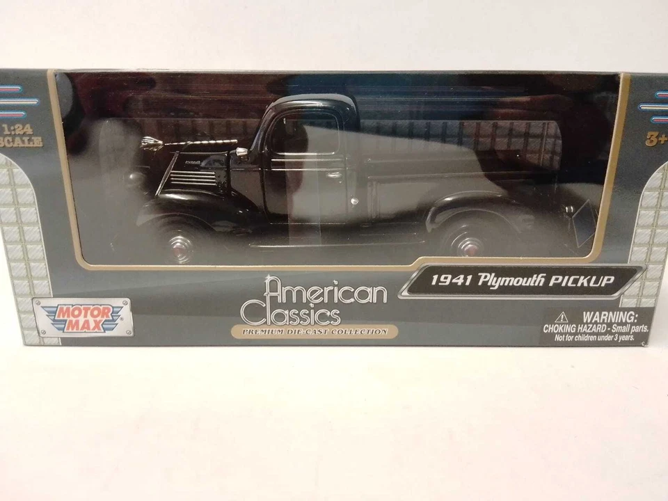 Motor Max Plymouth Pickup black 1941 1/24 73278BK - Immagine 1 di 1