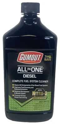 GUMOUT ALL IN ONE DIESEL COMPLETE FUEL SYSTEM CLEANER 32 fl oz - Image 1 of 2