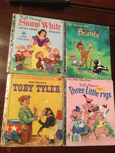 Little Golden Books,Walt Disney’s Snow White,Toby Tyler,Three Little Pigs,Bambi - Picture 1 of 12