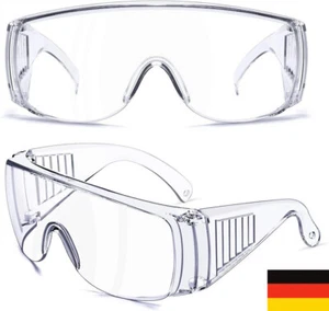 DE Schutzbrille für Brillenträger Arbeitsschutzbrille Schutzbrillen zertifiziert - Picture 1 of 21