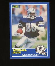 1989 Score Football #18 Michael Irvin Dallas Cowboys RC Rookie HOF