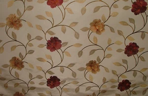 1.9m Prestigious Textiles Petal Ruby Faux Silk Fabric Upholstery Cushion Curtain - Picture 1 of 16
