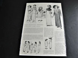 Vestidos de semiprincesa: el delineador de julio de 1911 página de revista anuncio. - Imagen 1 de 9