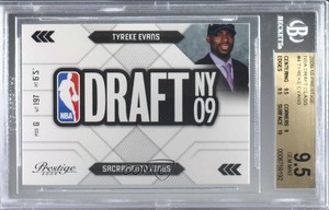 2009 Panini Prestige NBA Draft Class Tyreke Evans #4 BGS 9.5 GEM MINT Rookie RC