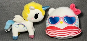Tokidoki Pastel Rainbow Unicorno Squishmallows Hello Kitty Beach Bum Plush Toys - Picture 1 of 10