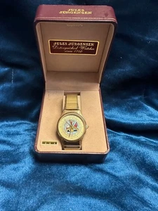 ๐ Vintage Jules Jurgensen Quartz Watch US Department Of Army 7531 Men Gold ๐ - Picture 1 of 6
