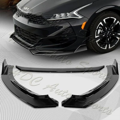 Parachoques delantero pintado negro labio alerón para Kia K5 GT-Line STP 2021-2024 Foto 1 de 4