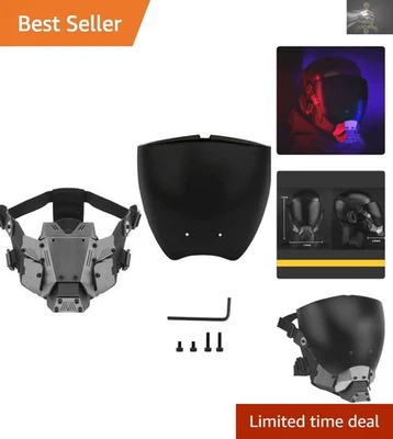 Media máscara ajustable Techwear con lentes extraíbles - Máxima protección Foto 1 de 4