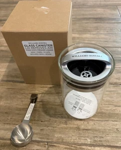 Williams Sonoma EVAC 24 Unzen/3 Tassen/709 ml Glaskanister Luft entfernen & Löffel 2 Pfund - Bild 1 von 6