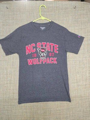 Champion Women's Small T shirt Grey NC State Wolfpack NCAA Short Sleeve - Image 1 of 4