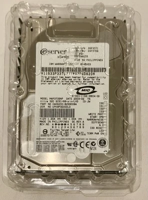 IBM eServer xSeries 33P3371 24P3706 CA06200-B29900BA 10K U320 DCSI 68-PIN HDD - Image 1 of 4