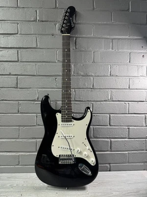 Elevation Strat Style 6-String Electric Guitar – Black & White - Image 1 of 4