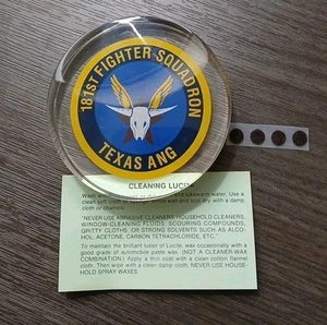 181st Fighter Squadron Circular Lucite Plaque - Bild 1 von 4