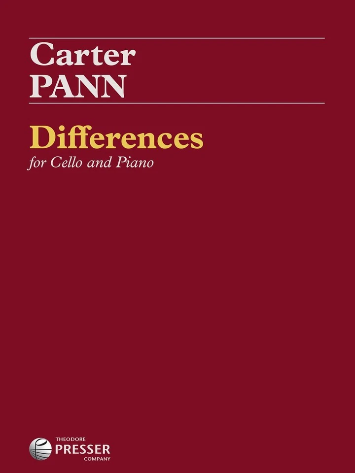 Differences cello and piano score and parts Pann, Carter - Image 1 of 1