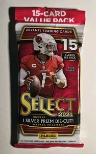 Neu 2021 Panini Select Football 15 Card Value Pack Factory Sealed Prizm Die-Cut - Bild 1 von 8