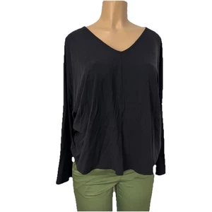 Eileen Fisher kastige Dolmanärmel V-Ausschnitt Bluse Shirt Damen Größe S Freizeit Tops - Bild 1 von 13