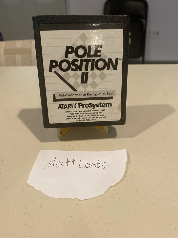 Atari 7800 Pole Position II Game Cartridge Untested - Image 1 of 1