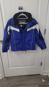Vintage Spyder Blue Dermizax Convertible Ski Snow Jacket Men's Medium - Picture 1 of 5