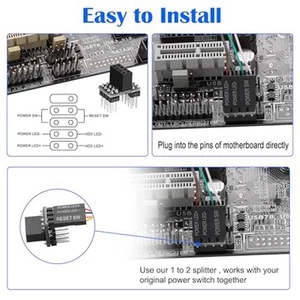 Satisfying Mechanical Feel Desktop PC Power Control Switch with 2M Cord - Photo 1/13
