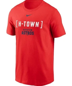 Nike Mens Houston Astros Bracket Team Phrase Graphic T-Shirt in Orange Small $35 - Picture 1 of 5