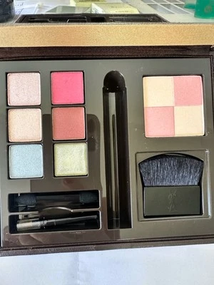 YSL Makeup Palette Blush Eye shadow  Lipstick gloss No mascara - Image 1 of 4