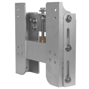 Placa de placa de aluminio ajustable para barco fueraborda de 4"" plata - Imagen 1 de 10