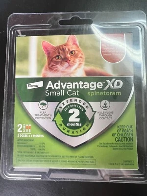 Advantage XD профилактика и лечение блох для маленьких кошек 2 дозы 4 месяца защита 780 - Изображение 1 из 3