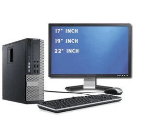 FAST CHEAP WiFi DUAL CORE i3 WINDOWS 10 PC DESKTOP COMPUTER FULL SET-UP BUNDLE - Picture 1 of 2