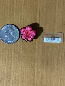 Crocs Jibbitz Authentic Jibbitz Hibiscus Shoe Charm New W/ Tag - Picture 1 of 3
