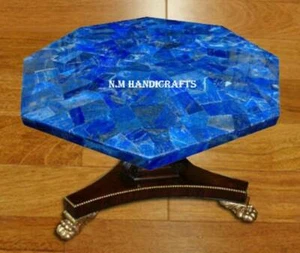 Lapis Lazuli Table Top Lapis Lazuli Coffee Table Lapis Lazuli Side Table decor - Picture 1 of 6