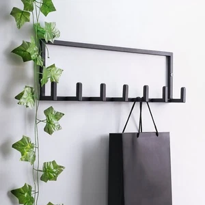 Metal Coat Rack Wall Mounted – Multi-Hook Hanging Rack for Coats, Bags & Hats - Picture 1 of 9