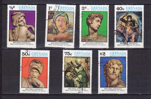 Granada Grenadinen 1975 Werke Michelangelos Serie von 7 Marken MH /TE1399 - Bild 1 von 1